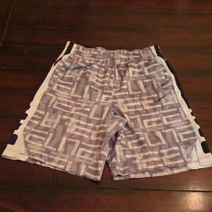 Nike Men's Purple Geometric Athletic Shorts